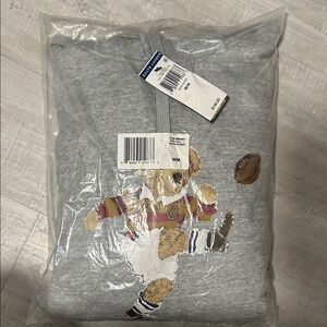 Polo by Ralph Lauren Gray Sweatshirt with Bear Embroidery